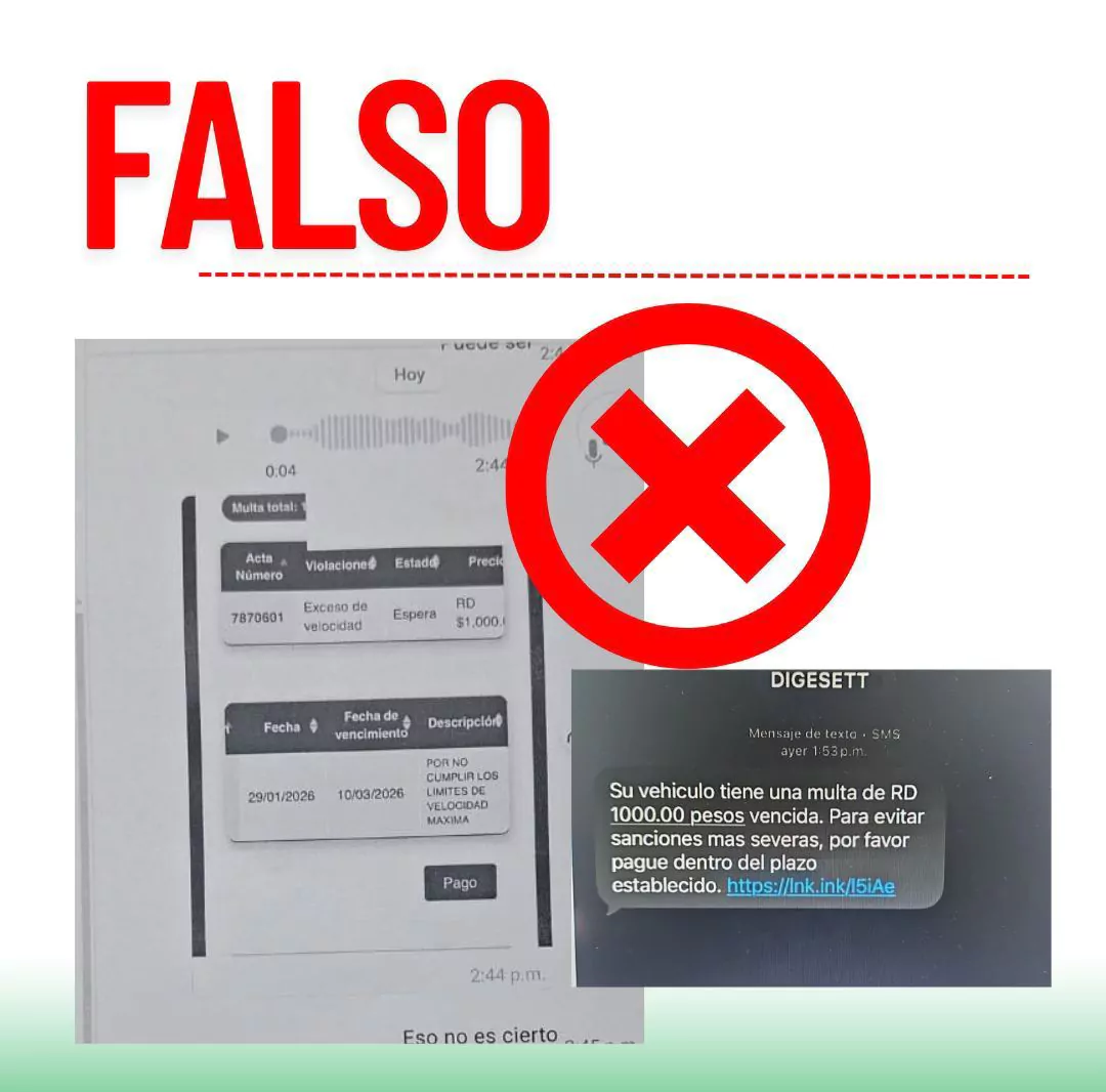 Digesett advierte sobre circulación de mensajes falsos utilizando el nombre de la entidad para estafar a ciudadanos