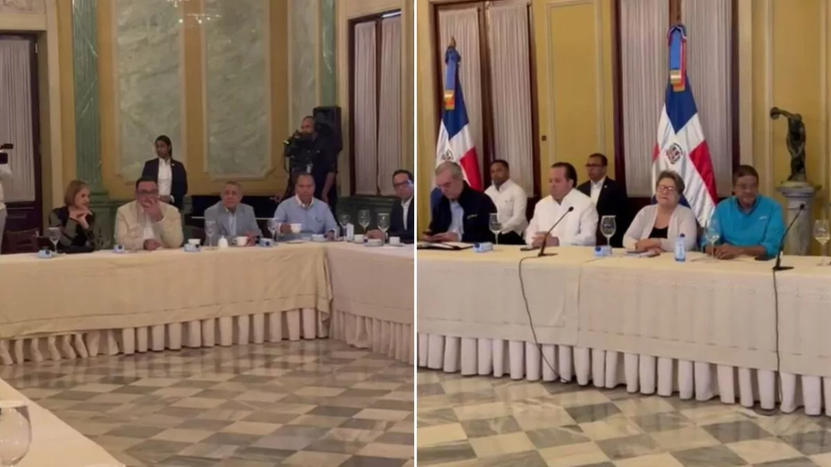 Presidente Abinader encabeza reunión con el COE por vaguada y lluvias intensas